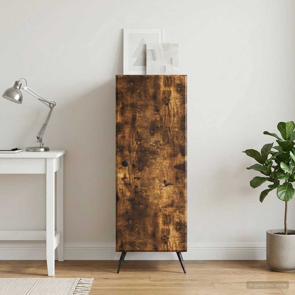 Sideboard Røget eg 33 x 34,5 x 90 cm Konstrueret træ