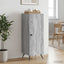 Sideboard Grå sonoma-eg 33 x 34,5 x 90 cm Konstrueret træ