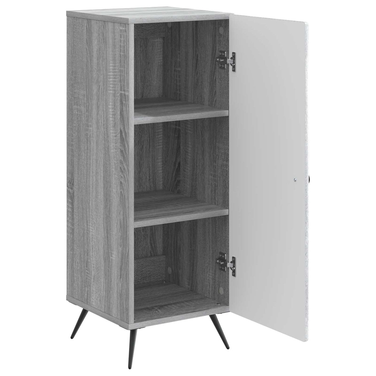 Sideboard Grå sonoma-eg 33 x 34,5 x 90 cm Konstrueret træ