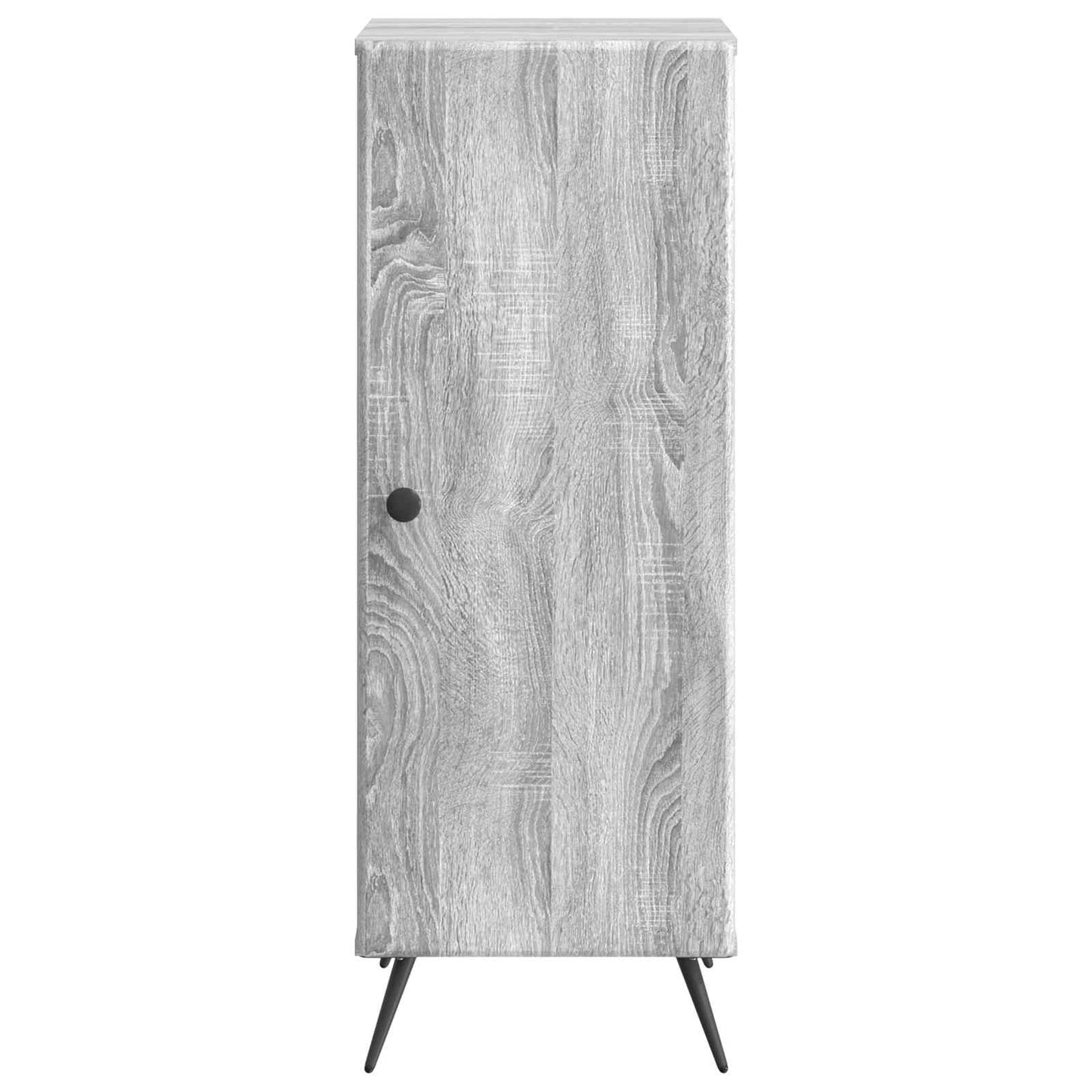 Sideboard Grå sonoma-eg 33 x 34,5 x 90 cm Konstrueret træ