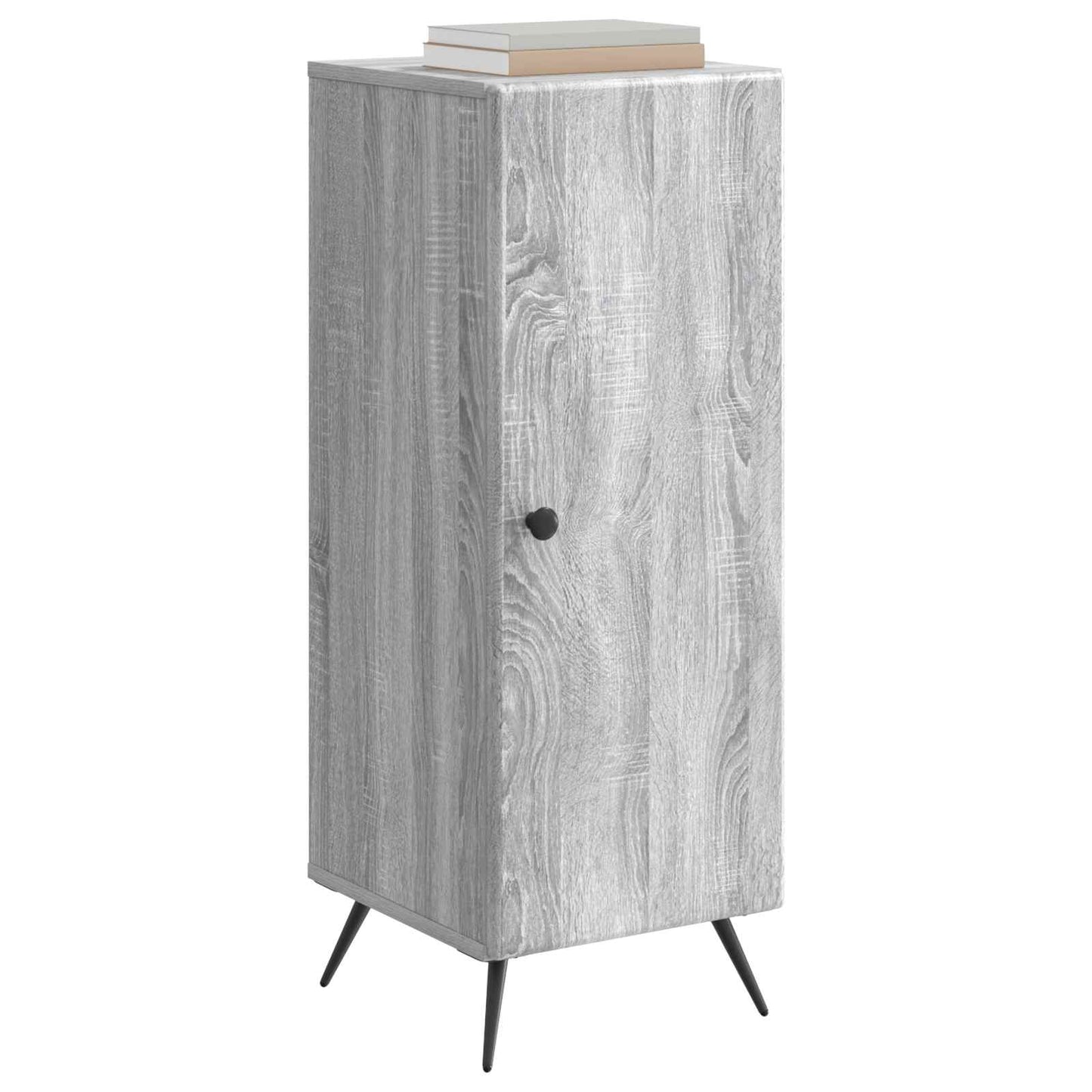 Sideboard Grå sonoma-eg 33 x 34,5 x 90 cm Konstrueret træ