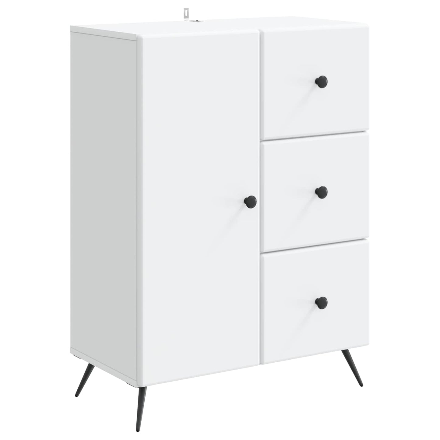 Sideboard Hvid 66 x 34,5 x 90 cm Konstrueret træ