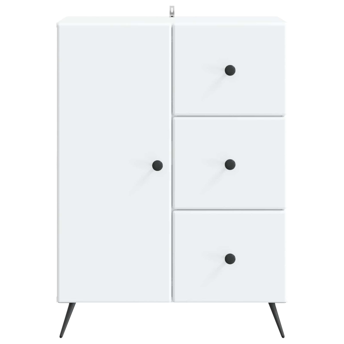 Sideboard Hvid 66 x 34,5 x 90 cm Konstrueret træ