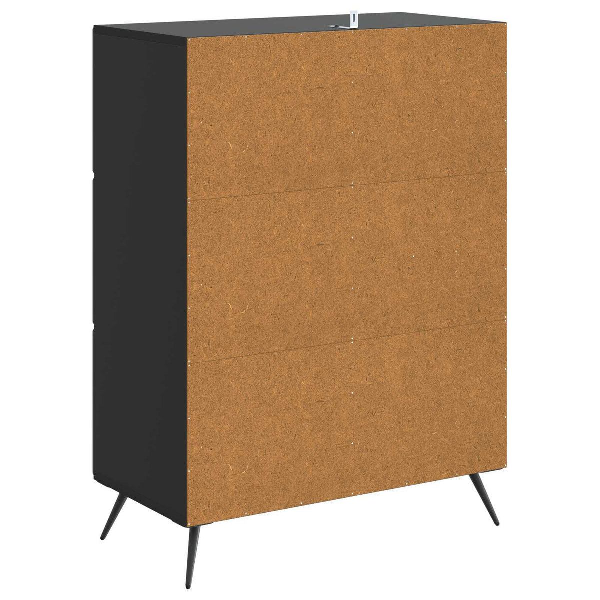 Sideboard Sort 66 x 34,5 x 90 cm Konstrueret træ