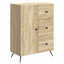 Sideboard Sonoma-eg 66 x 34,5 x 90 cm Konstrueret træ