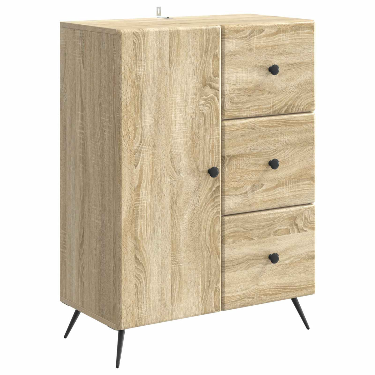 Sideboard Sonoma-eg 66 x 34,5 x 90 cm Konstrueret træ