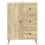 Sideboard Sonoma-eg 66 x 34,5 x 90 cm Konstrueret træ