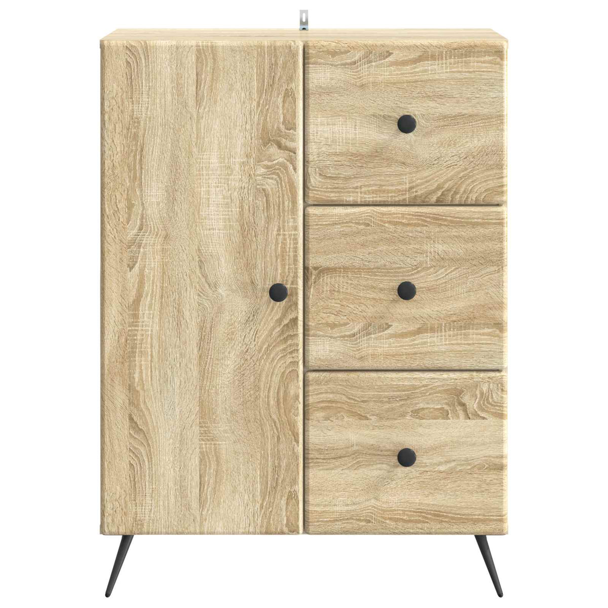 Sideboard Sonoma-eg 66 x 34,5 x 90 cm Konstrueret træ