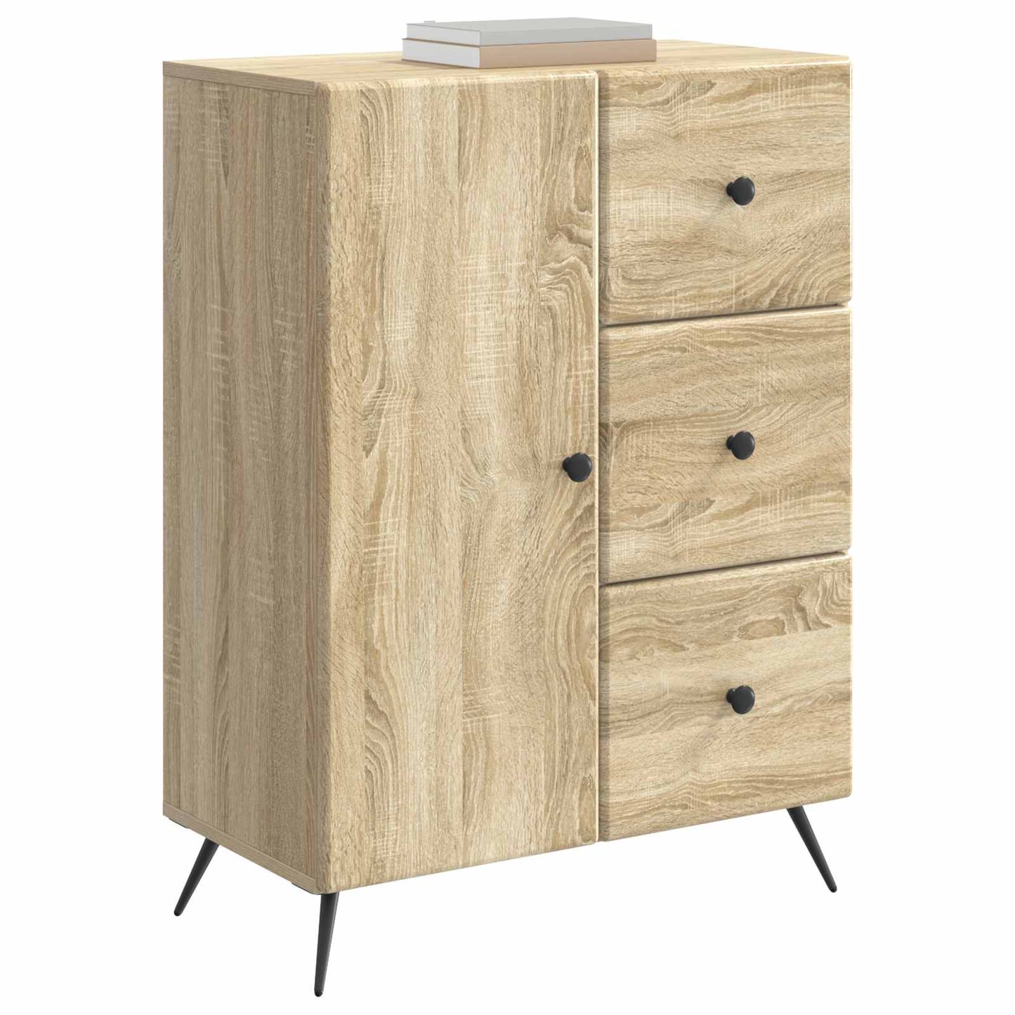 Sideboard Sonoma-eg 66 x 34,5 x 90 cm Konstrueret træ