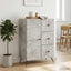 Sideboard Betongrå 66 x 34,5 x 90 cm Konstrueret træ