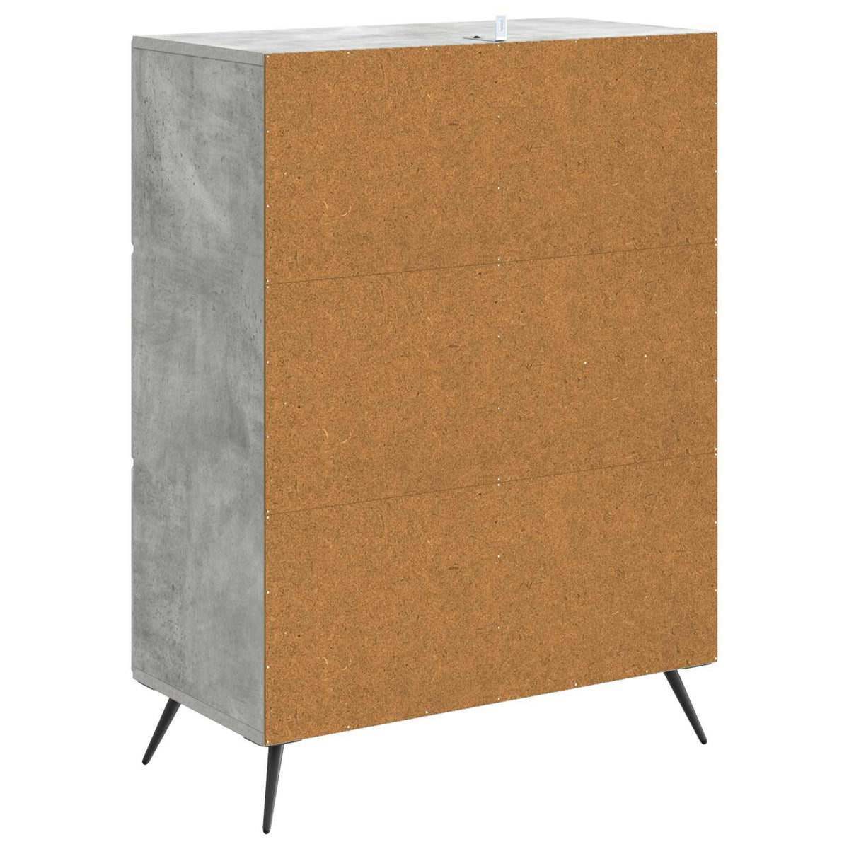 Sideboard Betongrå 66 x 34,5 x 90 cm Konstrueret træ