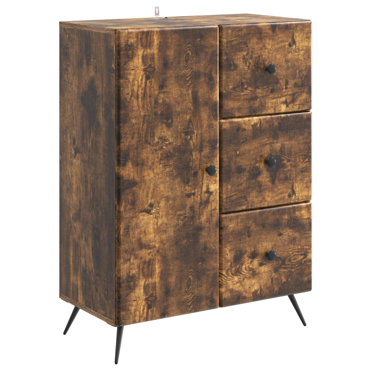 Sideboard Røget eg 66 x 34,5 x 90 cm Konstrueret træ