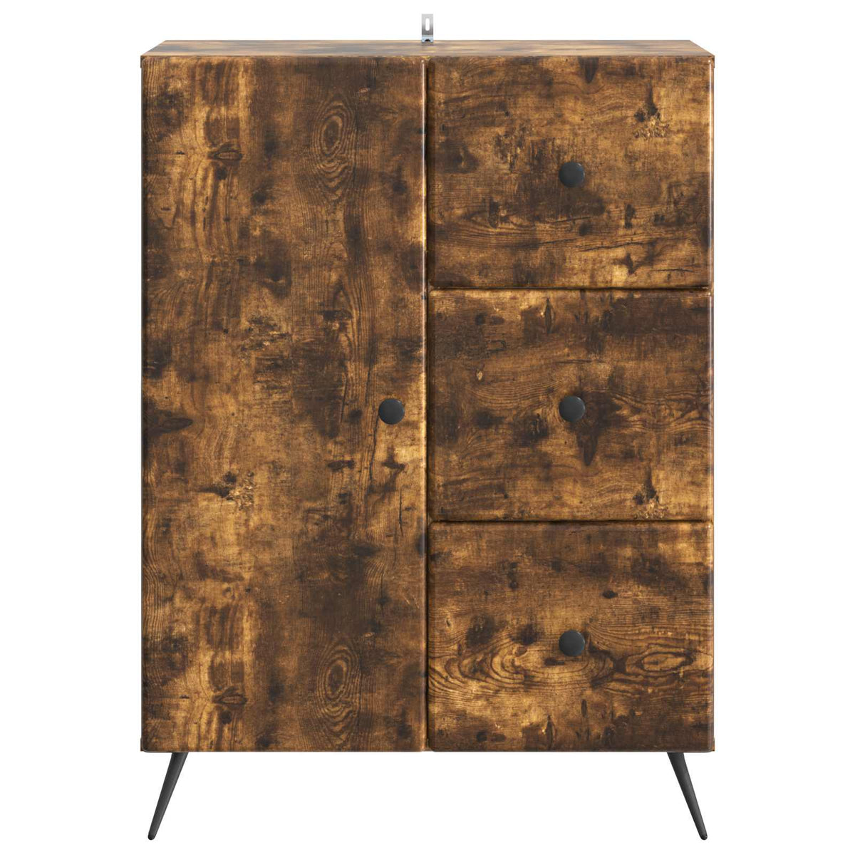 Sideboard Røget eg 66 x 34,5 x 90 cm Konstrueret træ