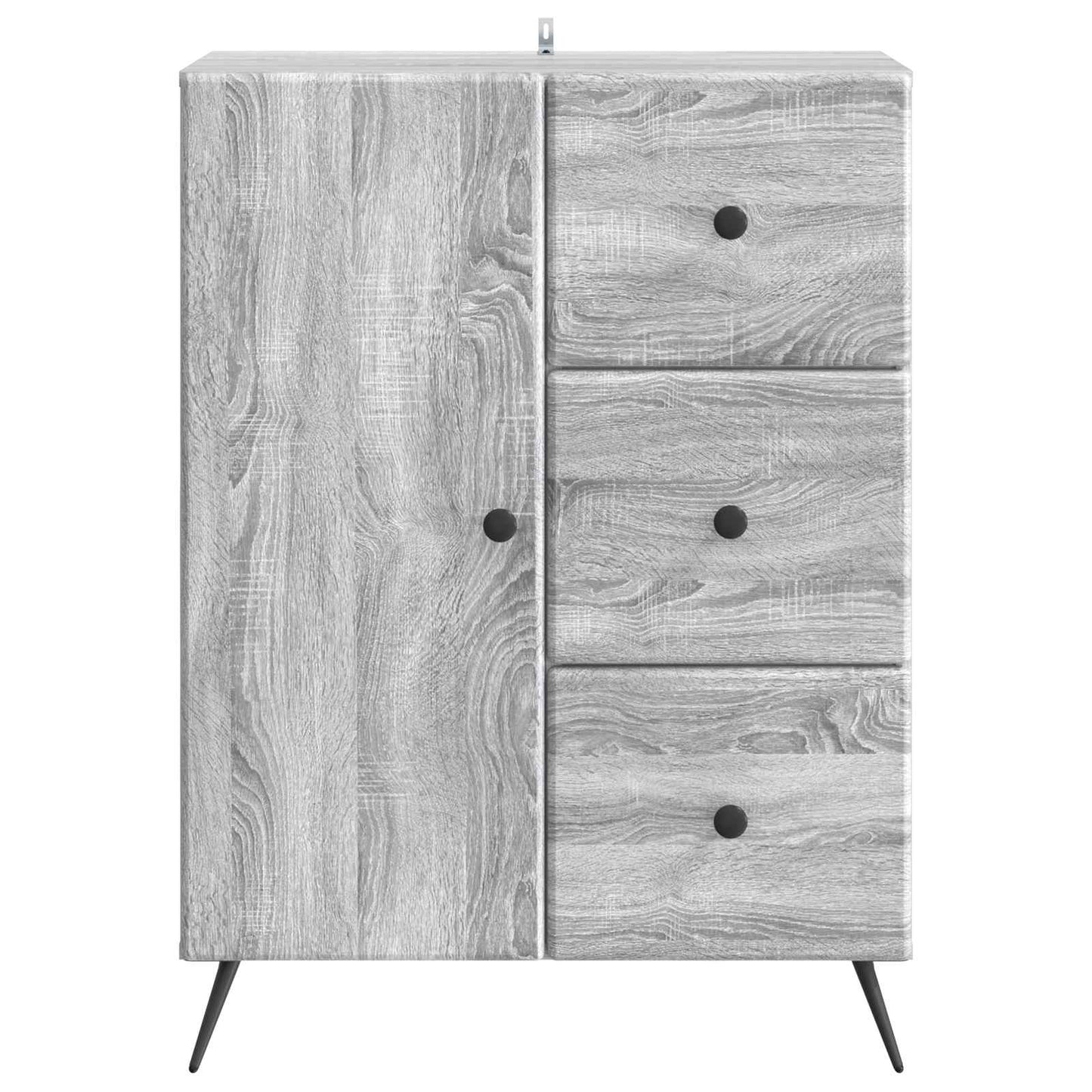 Sideboard Grå sonoma-eg 66 x 34,5 x 90 cm Konstrueret træ