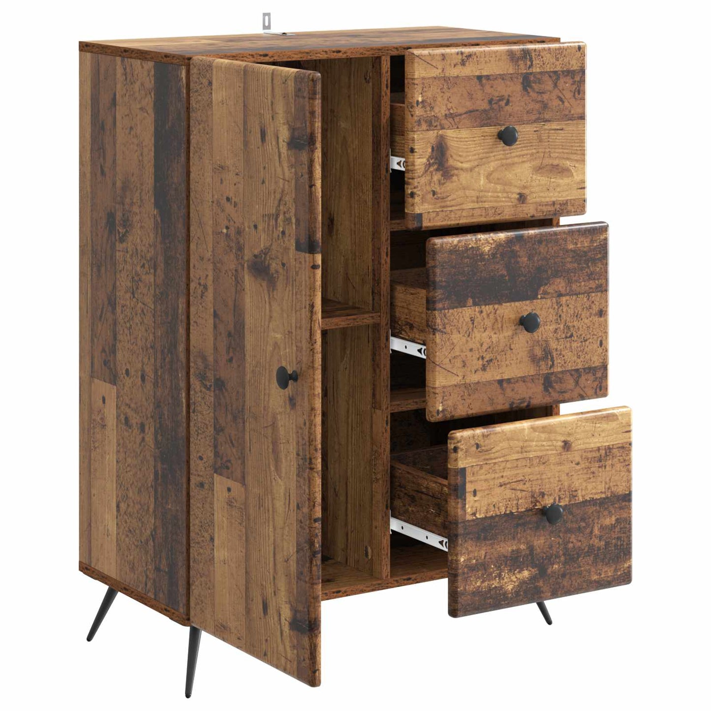Sideboard Gammelt træ 66 x 34,5 x 90 cm Konstrueret træ