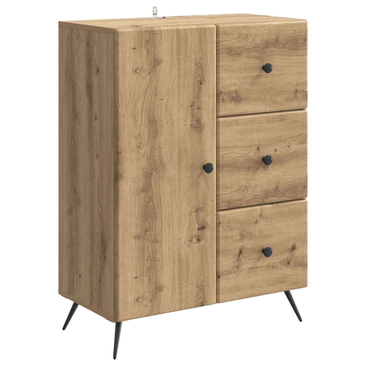 Sideboard Artisan-eg 66 x 34,5 x 90 cm Konstrueret træ