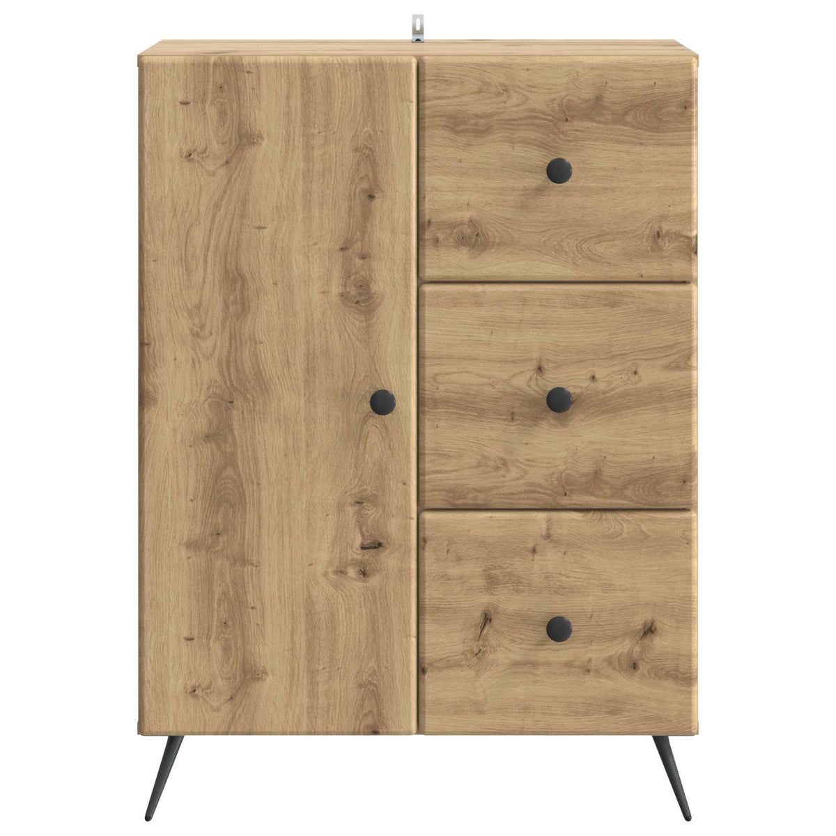 Sideboard Artisan-eg 66 x 34,5 x 90 cm Konstrueret træ