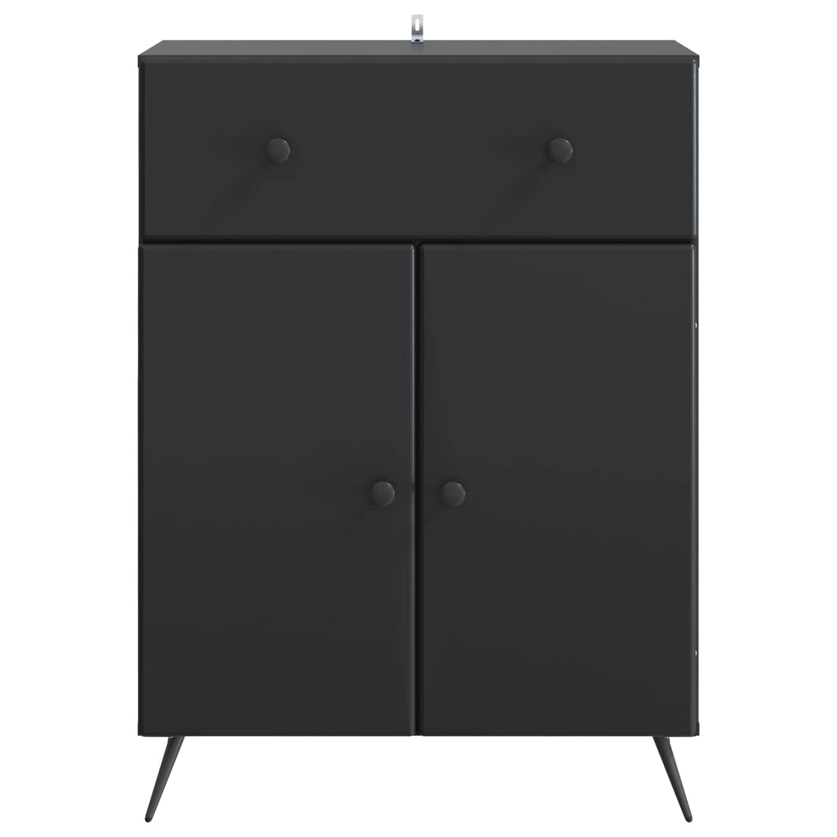 Sideboard Sort 66 x 34,5 x 90 cm Konstrueret træ