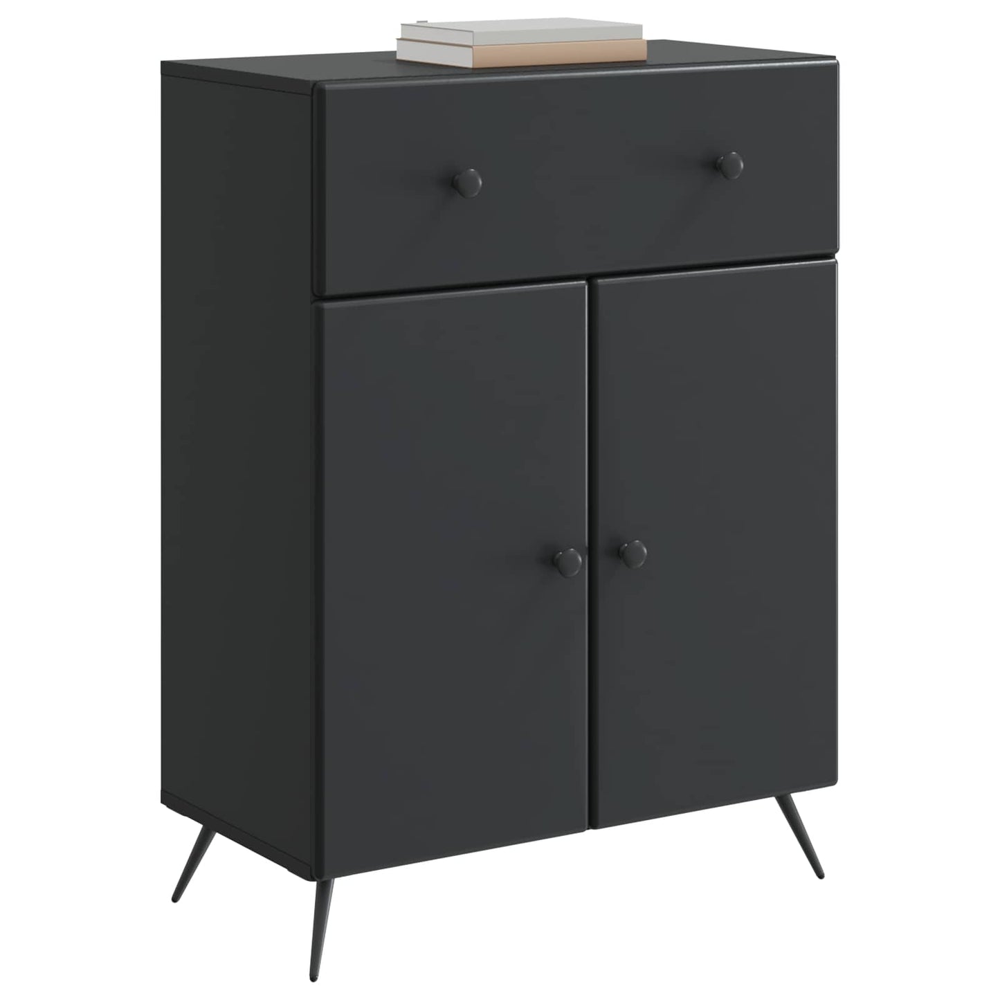 Sideboard Sort 66 x 34,5 x 90 cm Konstrueret træ