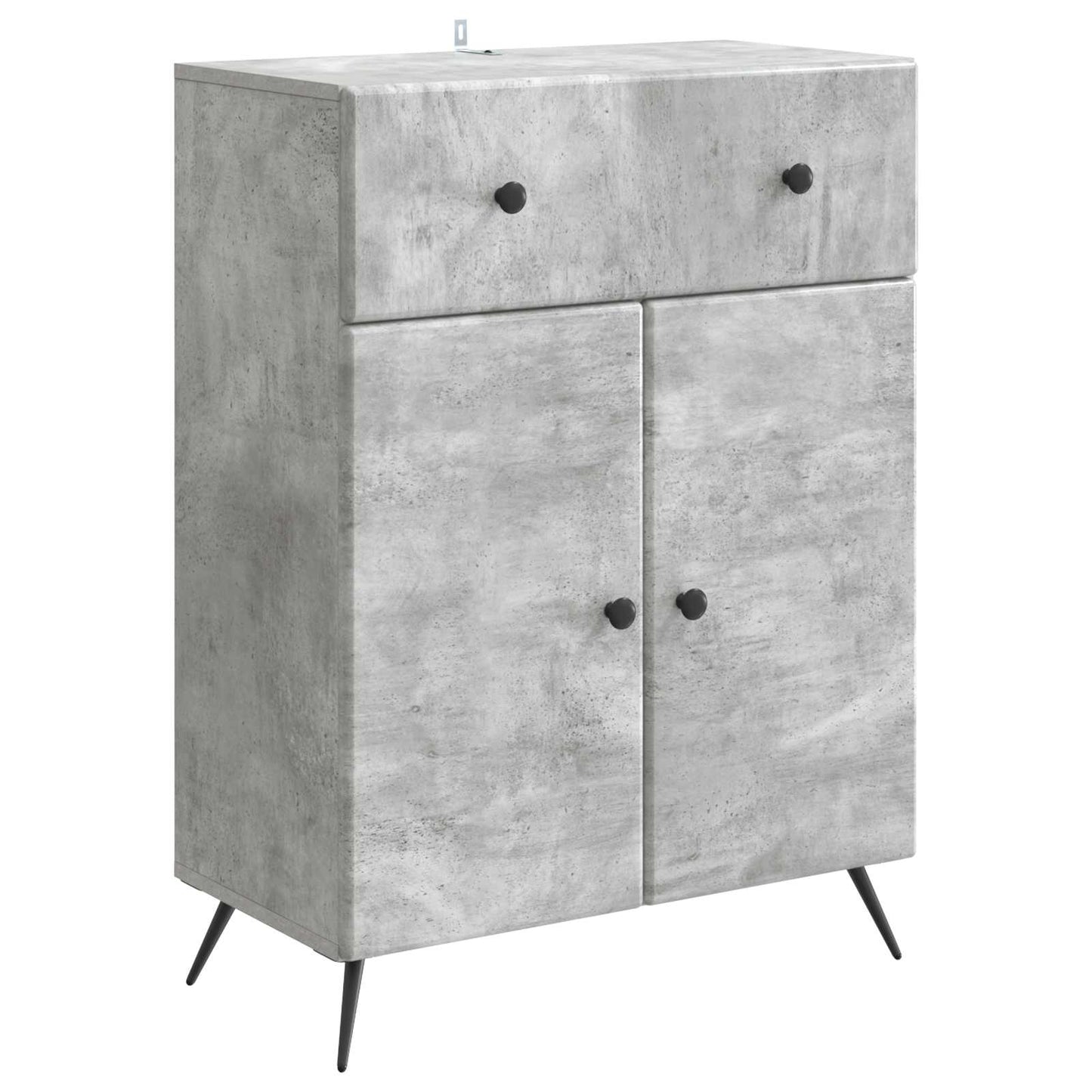 Sideboard Betongrå 66 x 34,5 x 90 cm Konstrueret træ