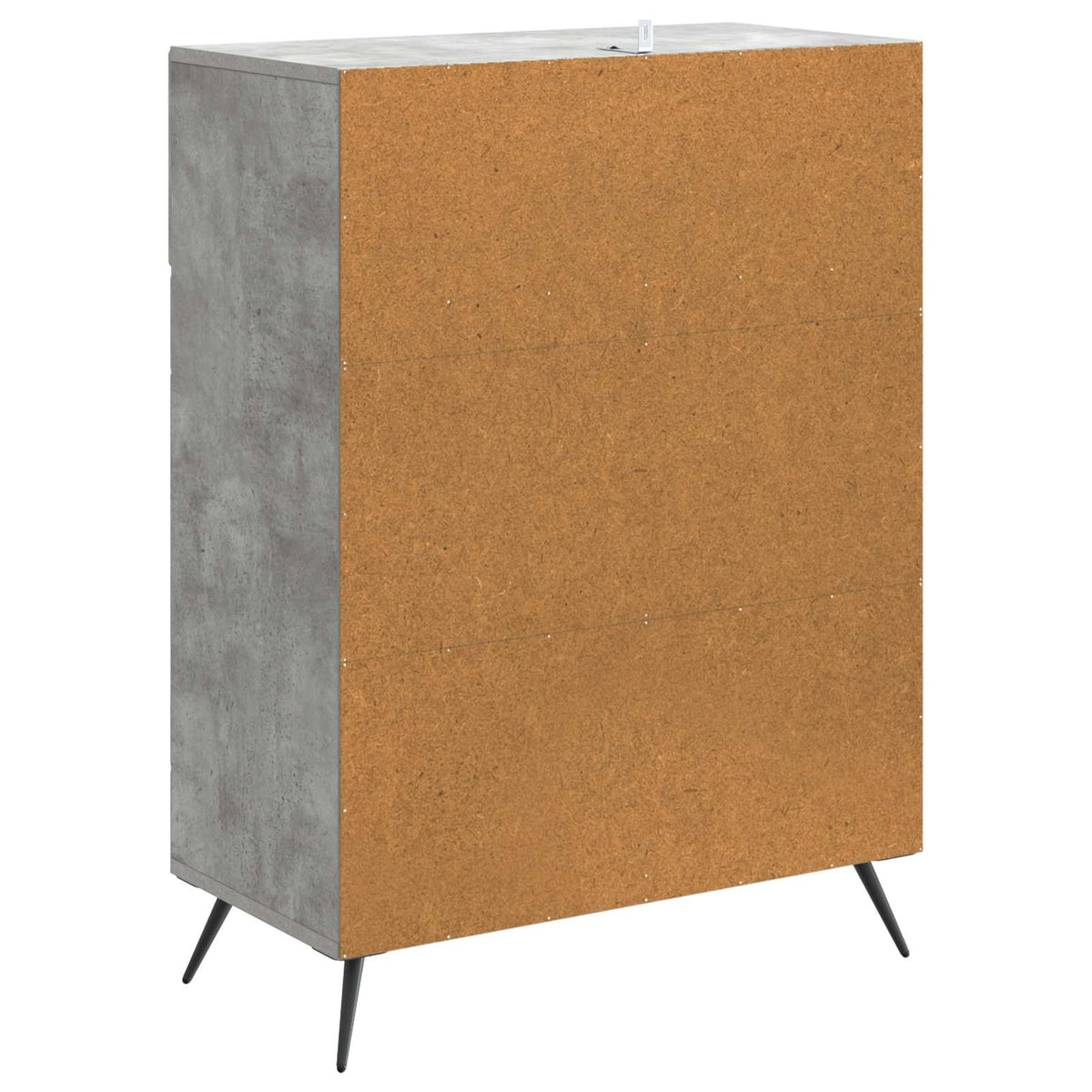 Sideboard Betongrå 66 x 34,5 x 90 cm Konstrueret træ