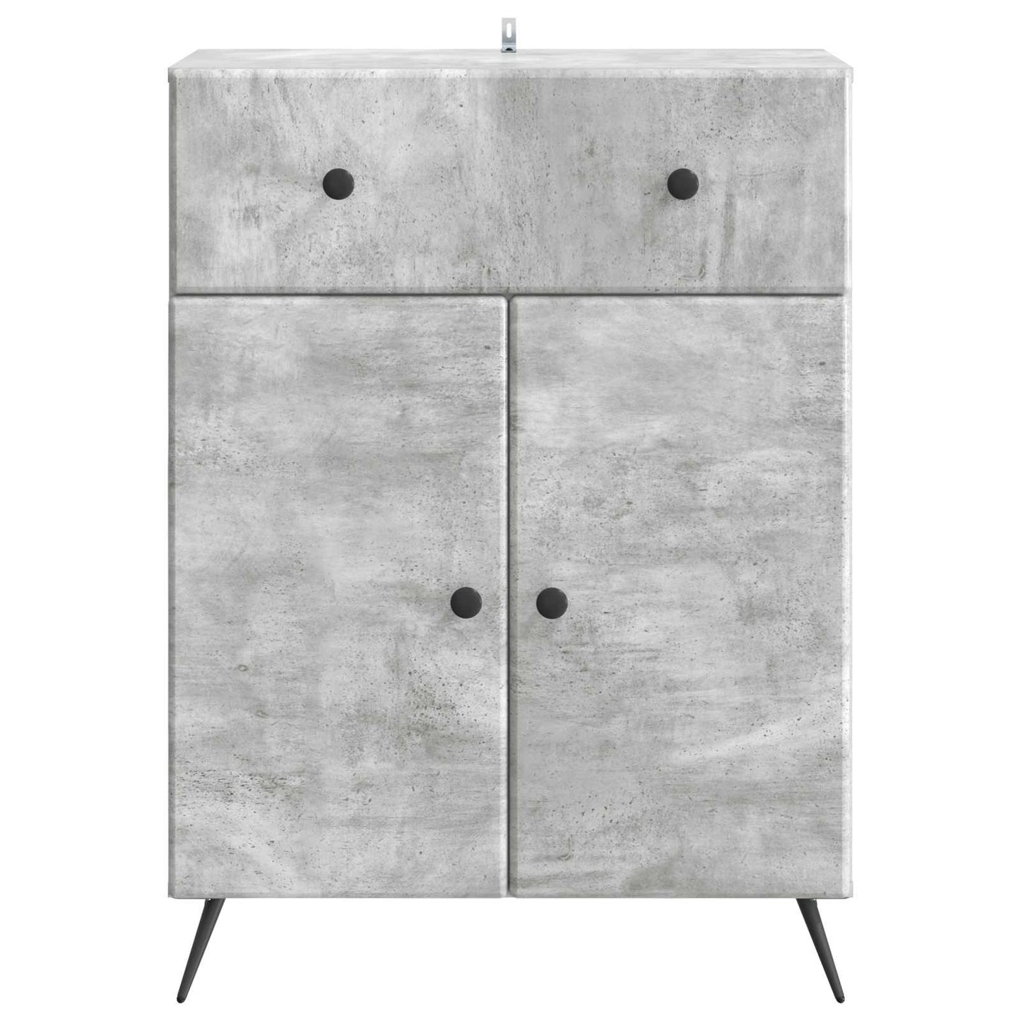 Sideboard Betongrå 66 x 34,5 x 90 cm Konstrueret træ