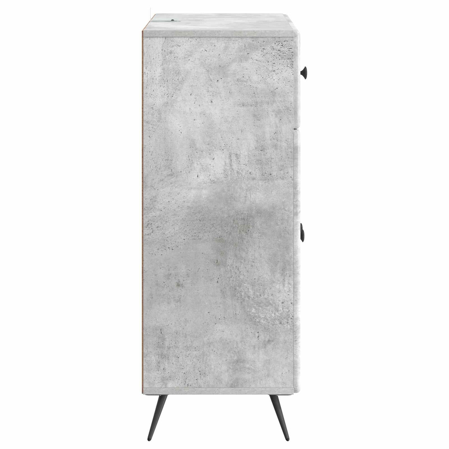 Sideboard Betongrå 66 x 34,5 x 90 cm Konstrueret træ