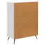 Sideboard Hvid højglans 66 x 34,5 x 90 cm Konstrueret træ