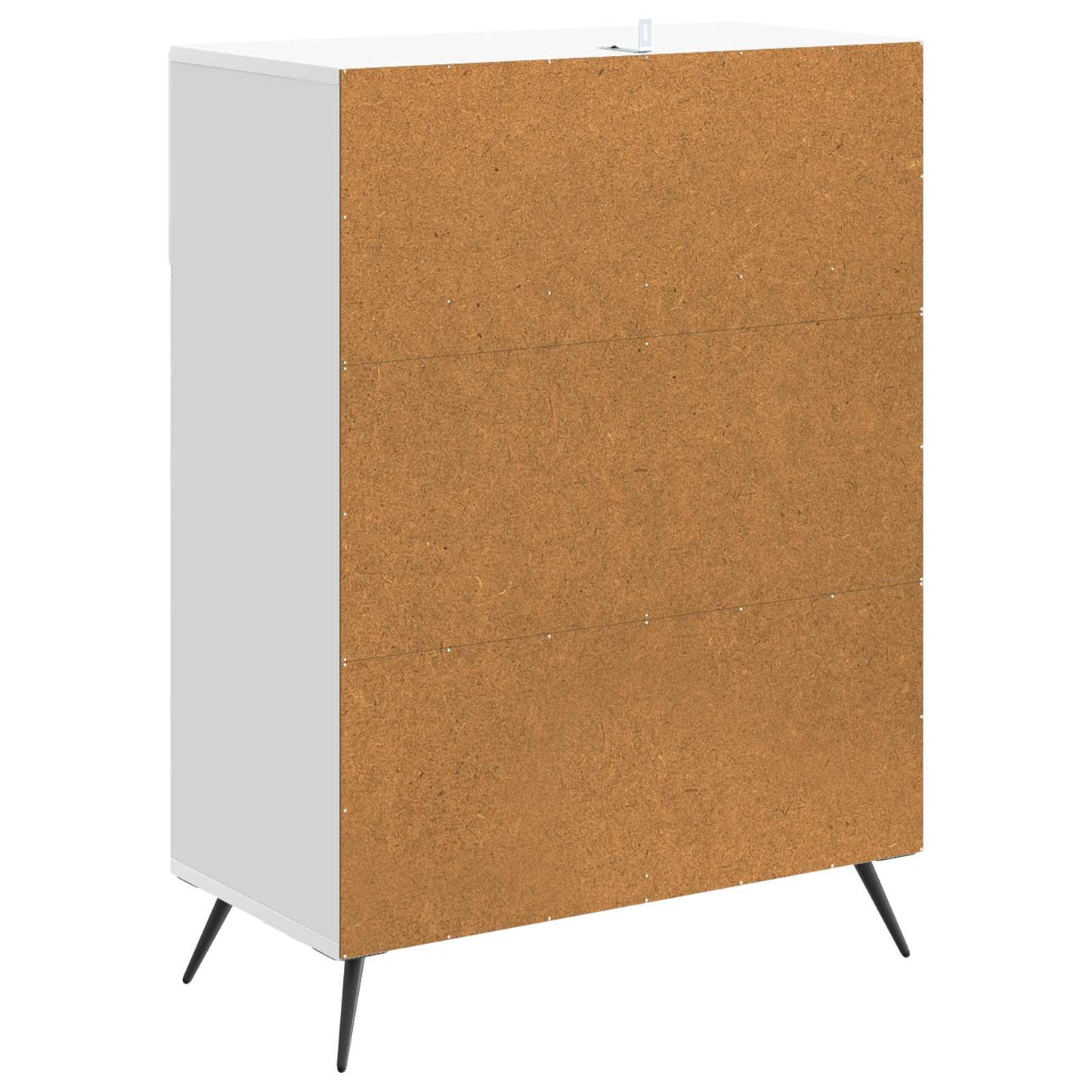 Sideboard Hvid højglans 66 x 34,5 x 90 cm Konstrueret træ