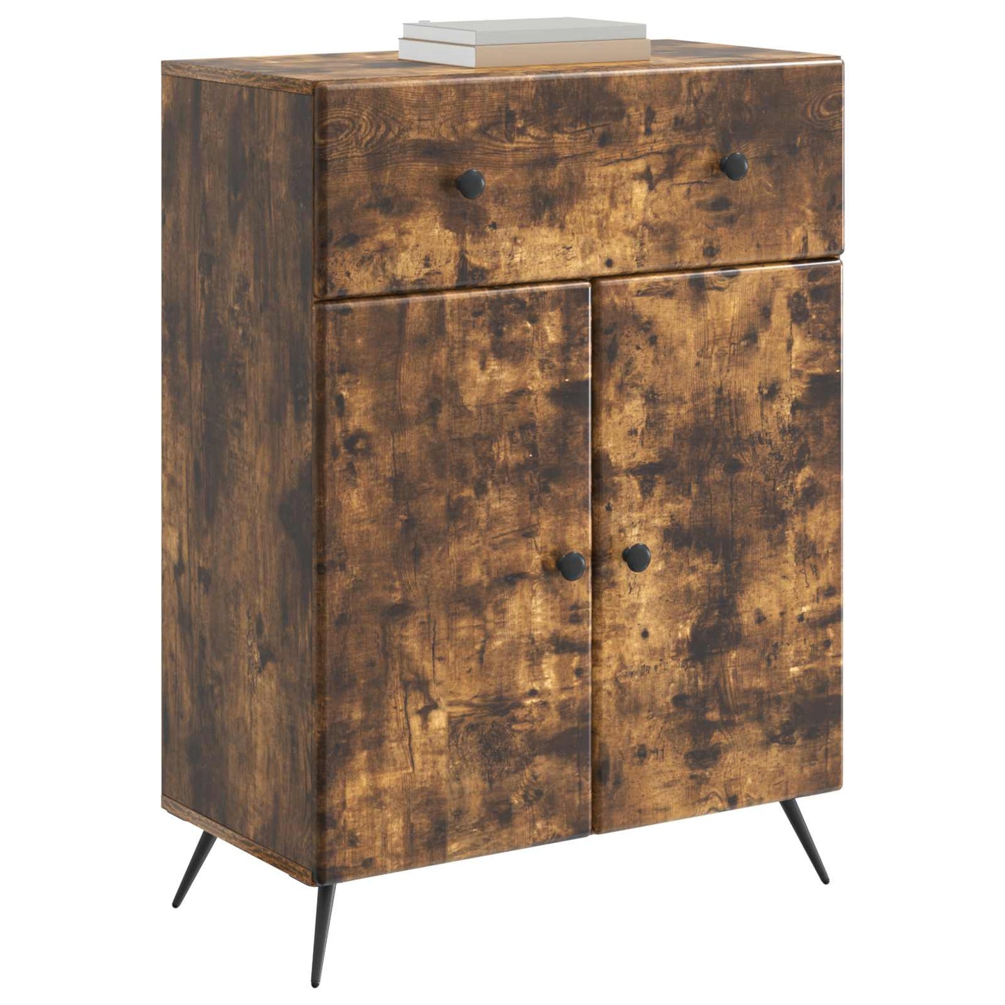 Sideboard Røget eg 66 x 34,5 x 90 cm Konstrueret træ