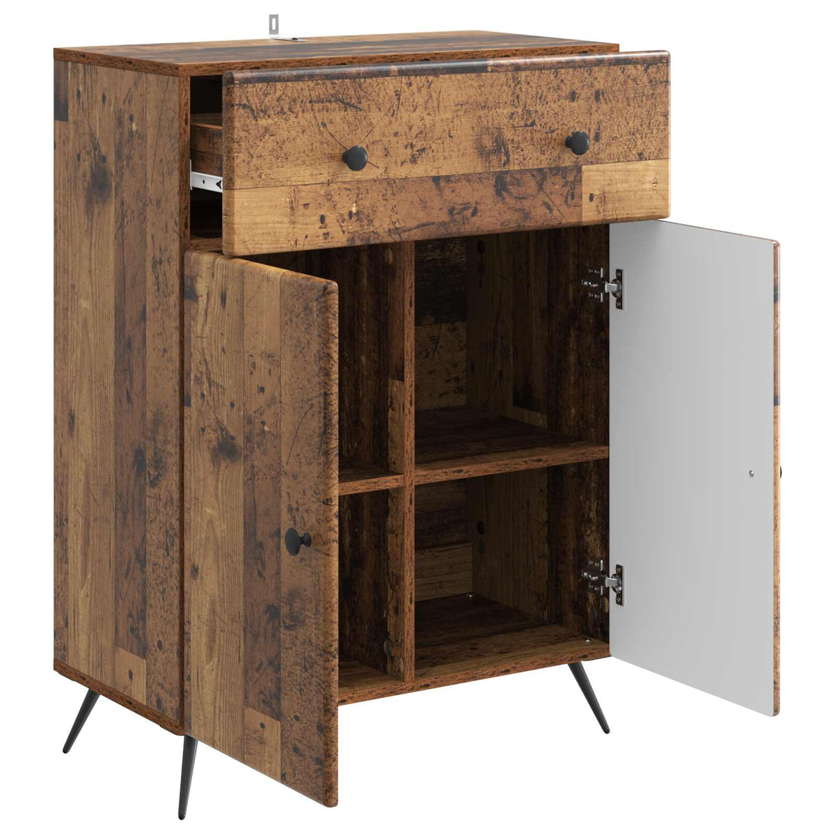 Sideboard Gammelt træ 66 x 34,5 x 90 cm Konstrueret træ