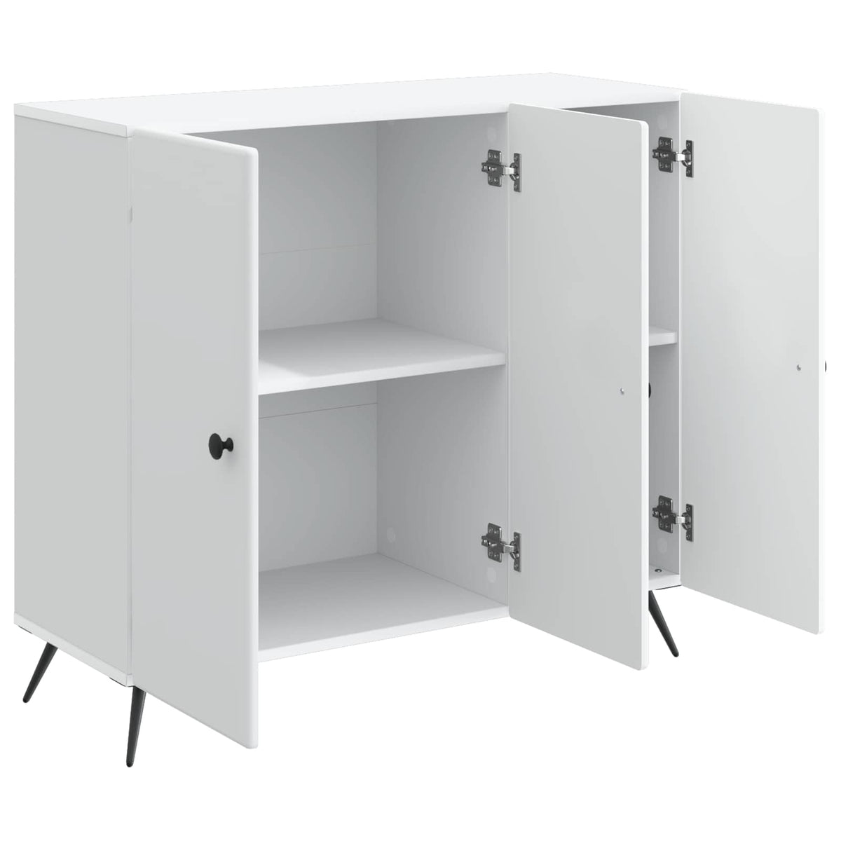 Sideboard Hvid 89 x 34,5 x 80 cm Konstrueret træ
