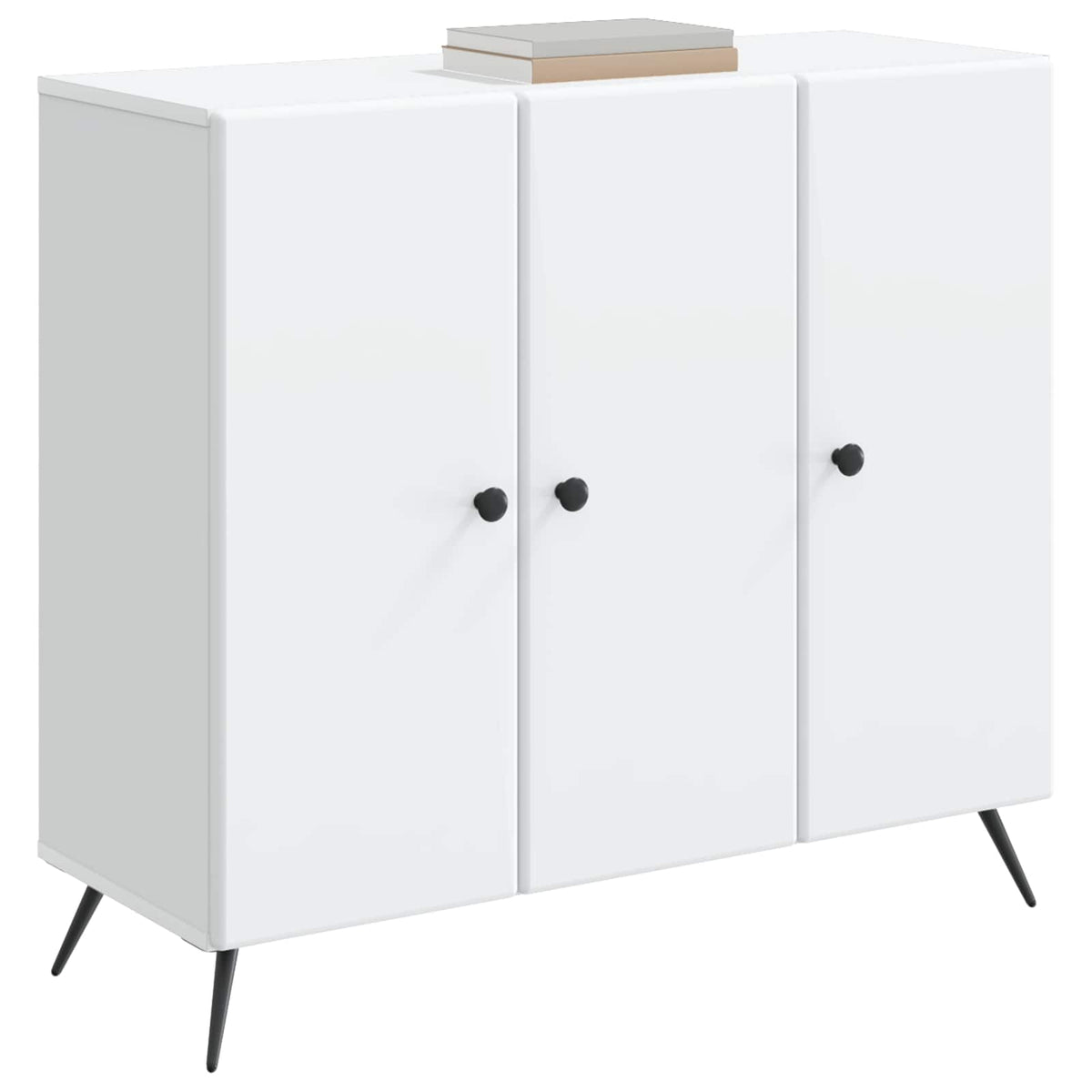Sideboard Hvid 89 x 34,5 x 80 cm Konstrueret træ