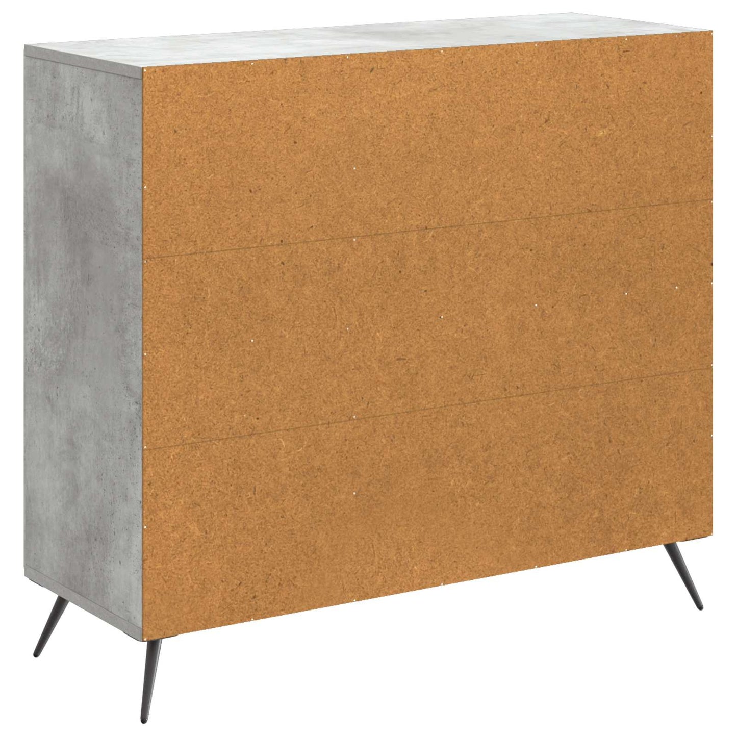 Sideboard Betongrå 89 x 34,5 x 80 cm Konstrueret træ