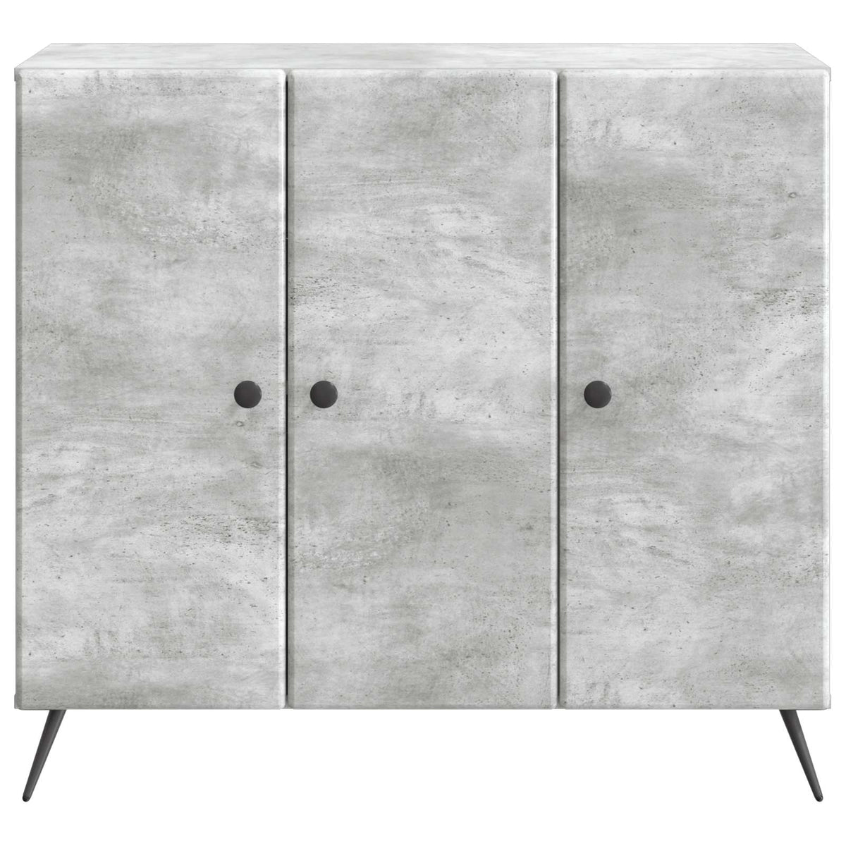 Sideboard Betongrå 89 x 34,5 x 80 cm Konstrueret træ