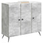 Sideboard Betongrå 89 x 34,5 x 80 cm Konstrueret træ