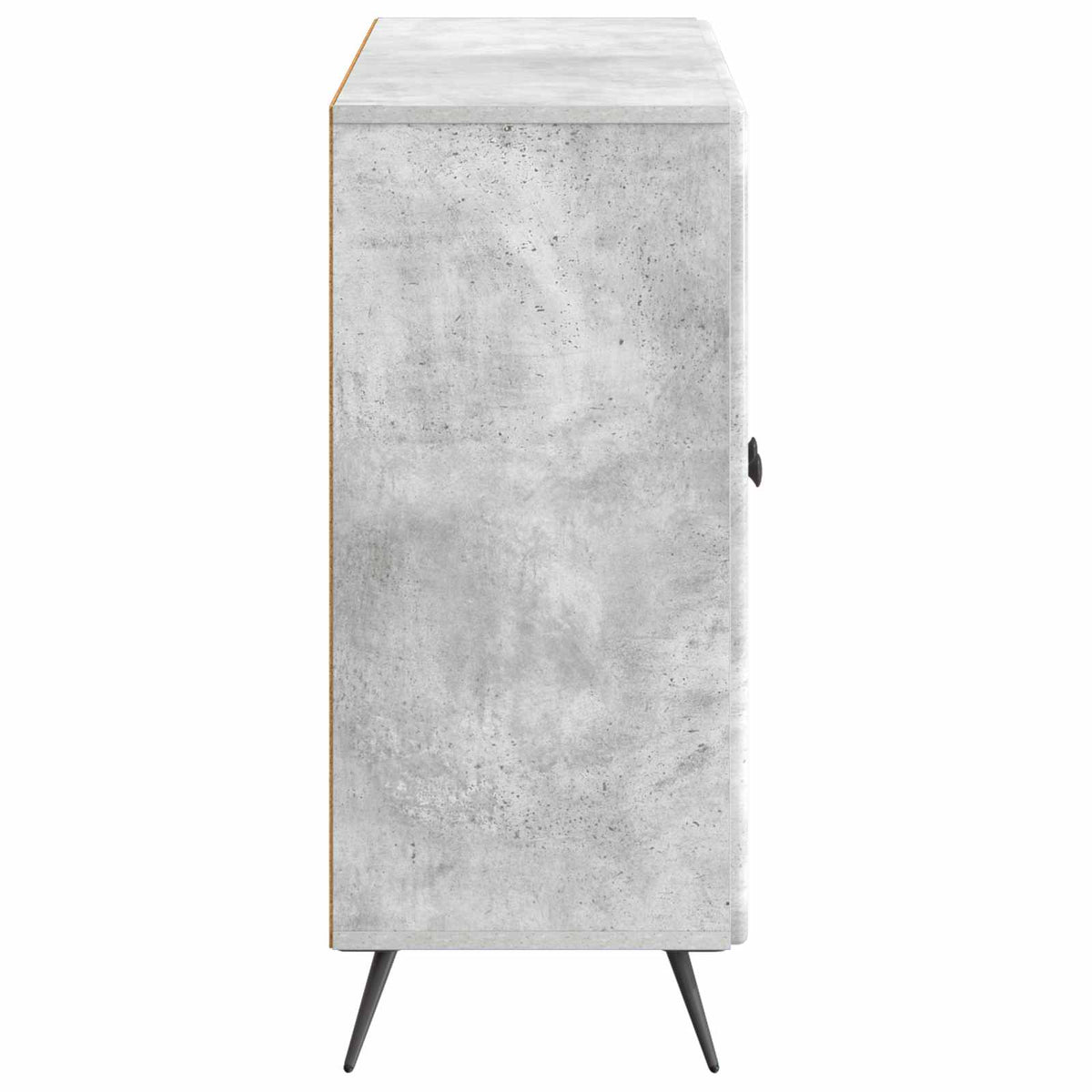 Sideboard Betongrå 89 x 34,5 x 80 cm Konstrueret træ