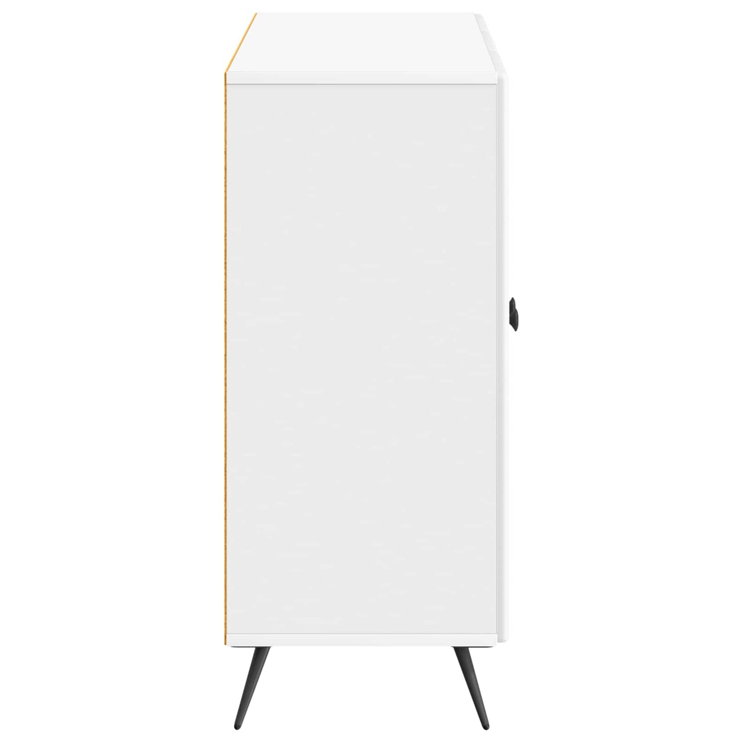 Sideboard Hvid højglans 89 x 34,5 x 80 cm Konstrueret træ