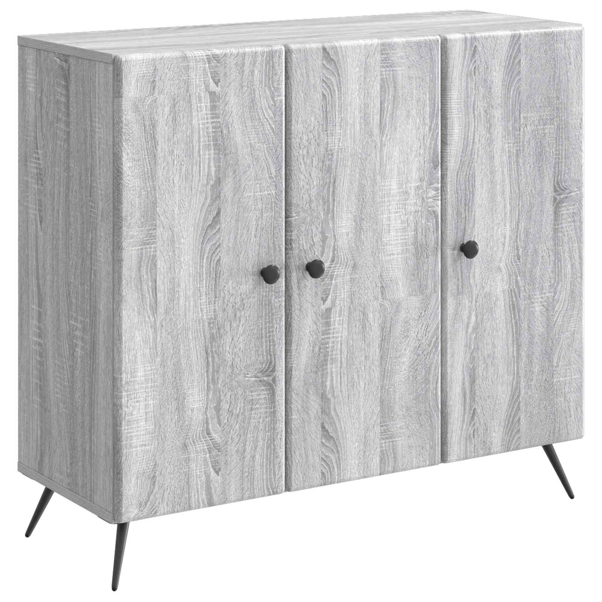 Sideboard Grå sonoma-eg 89 x 34,5 x 80 cm Konstrueret træ