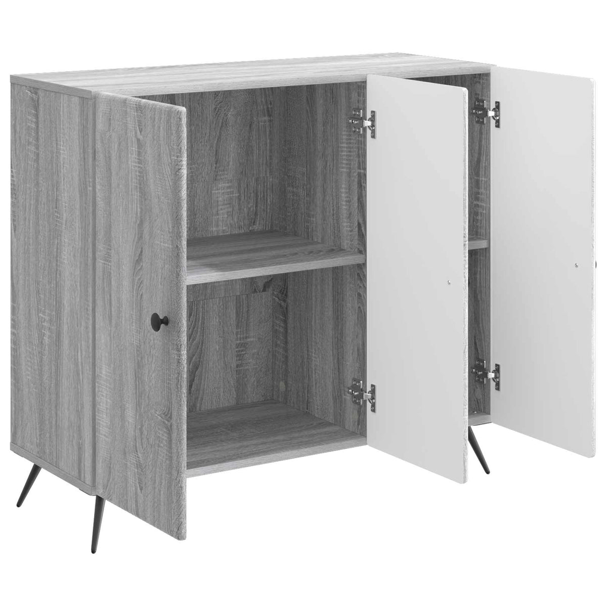 Sideboard Grå sonoma-eg 89 x 34,5 x 80 cm Konstrueret træ
