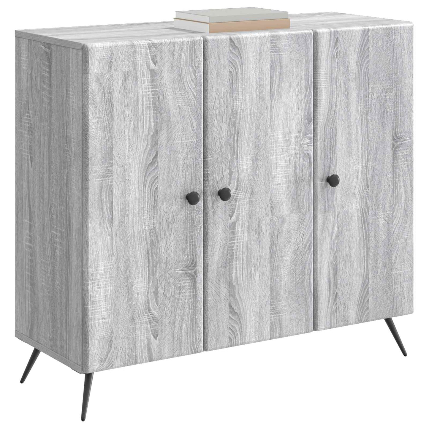Sideboard Grå sonoma-eg 89 x 34,5 x 80 cm Konstrueret træ