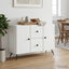 Sideboard Hvid 89 x 34,5 x 60 cm Konstrueret træ