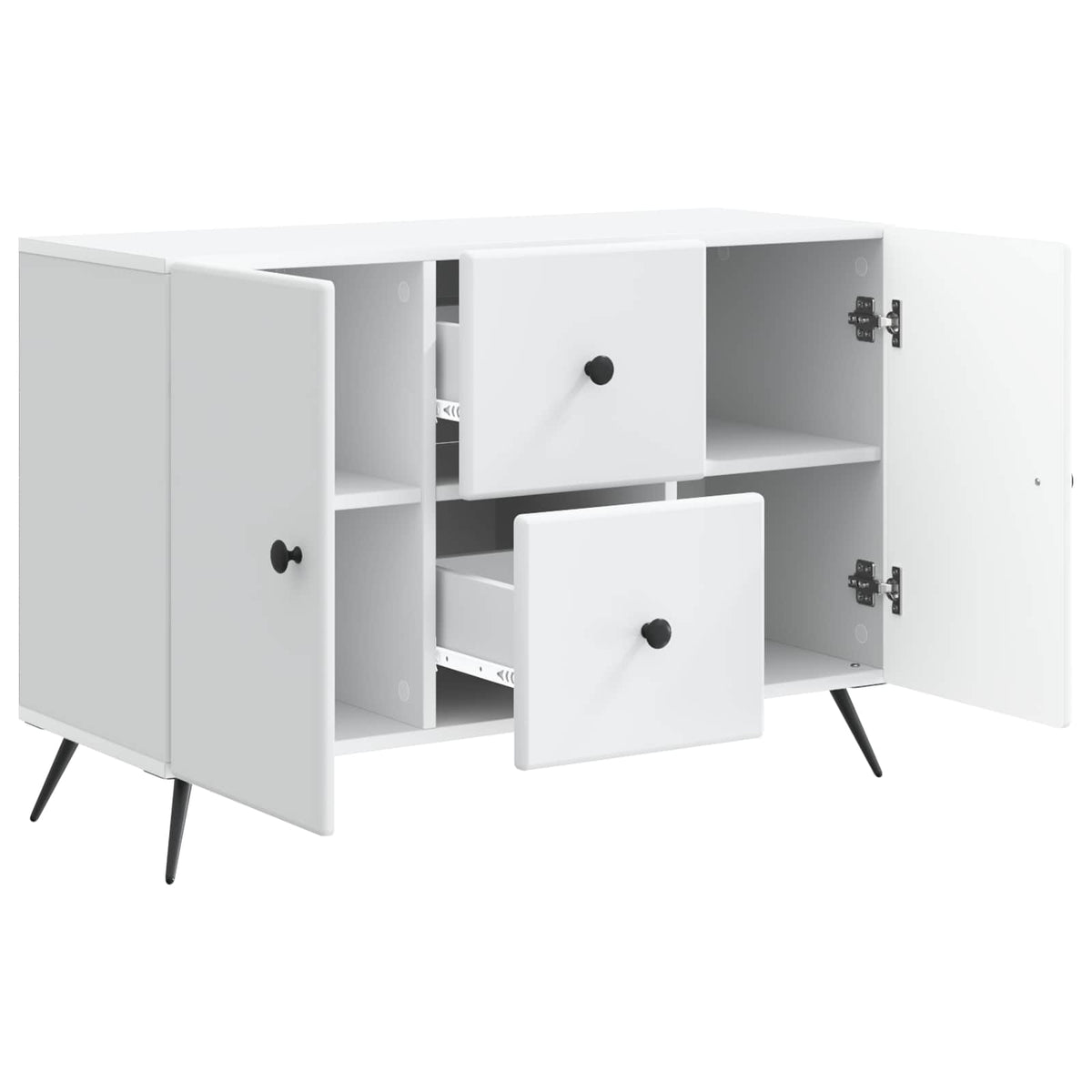 Sideboard Hvid 89 x 34,5 x 60 cm Konstrueret træ