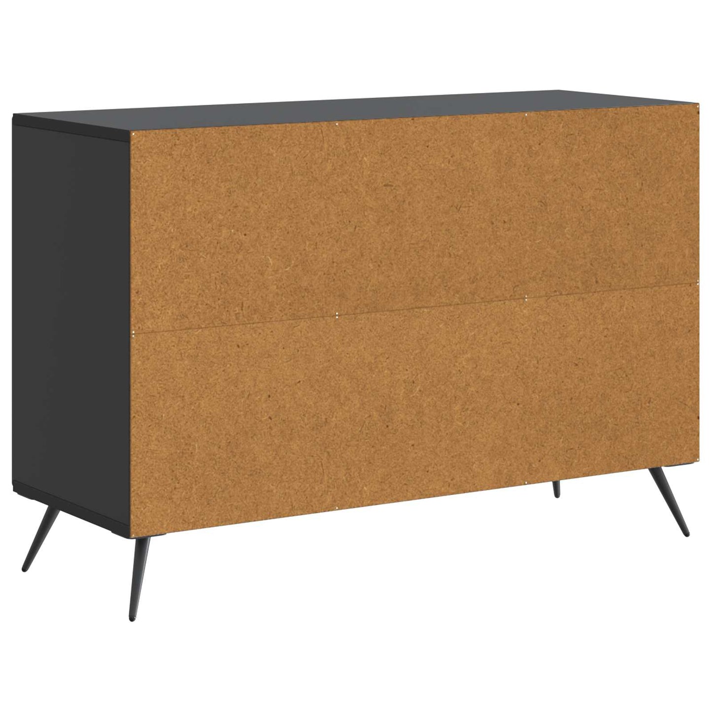Sideboard med skuffe Sort 89 x 34,5 x 60 cm Konstrueret træ