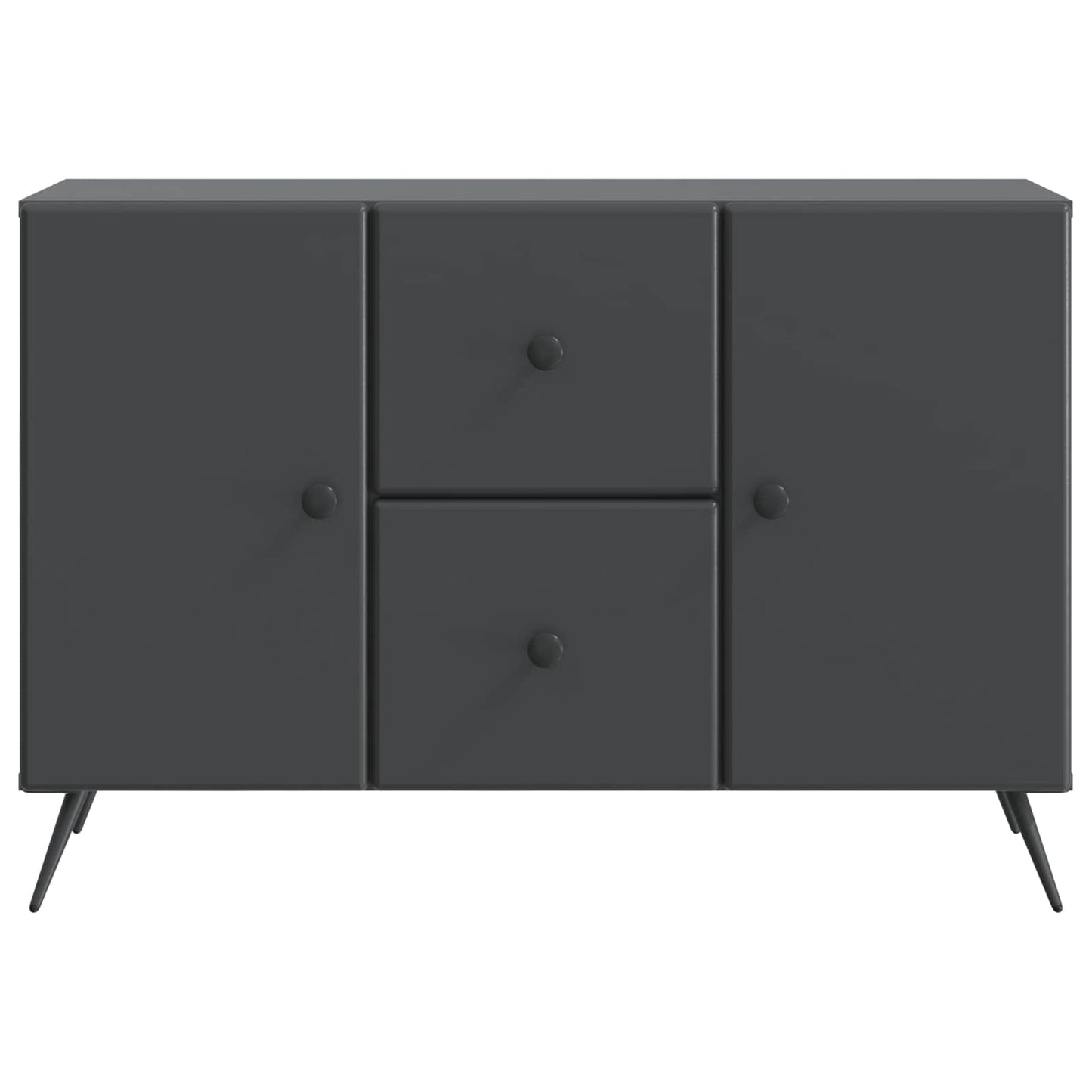 Sideboard med skuffe Sort 89 x 34,5 x 60 cm Konstrueret træ