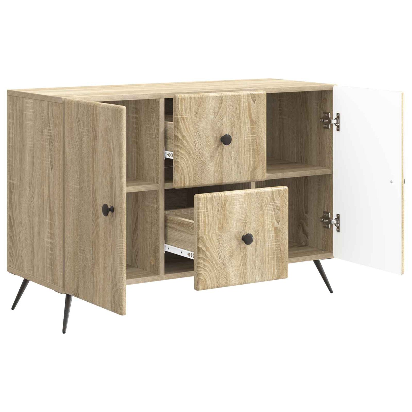 Sideboard Sonoma-eg 89 x 34,5 x 60 cm Konstrueret træ