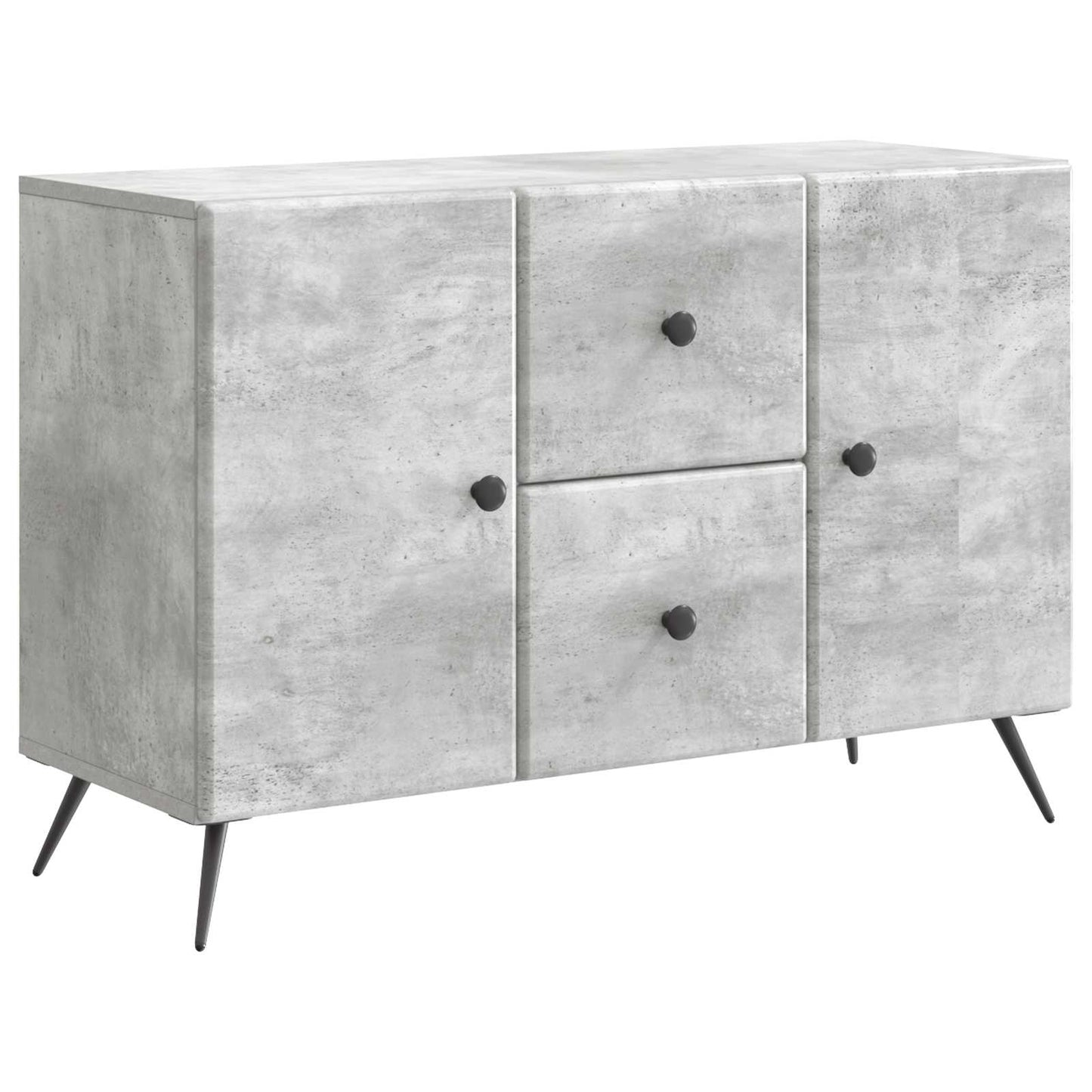 Sideboard Betongrå 89 x 34,5 x 60 cm Konstrueret træ