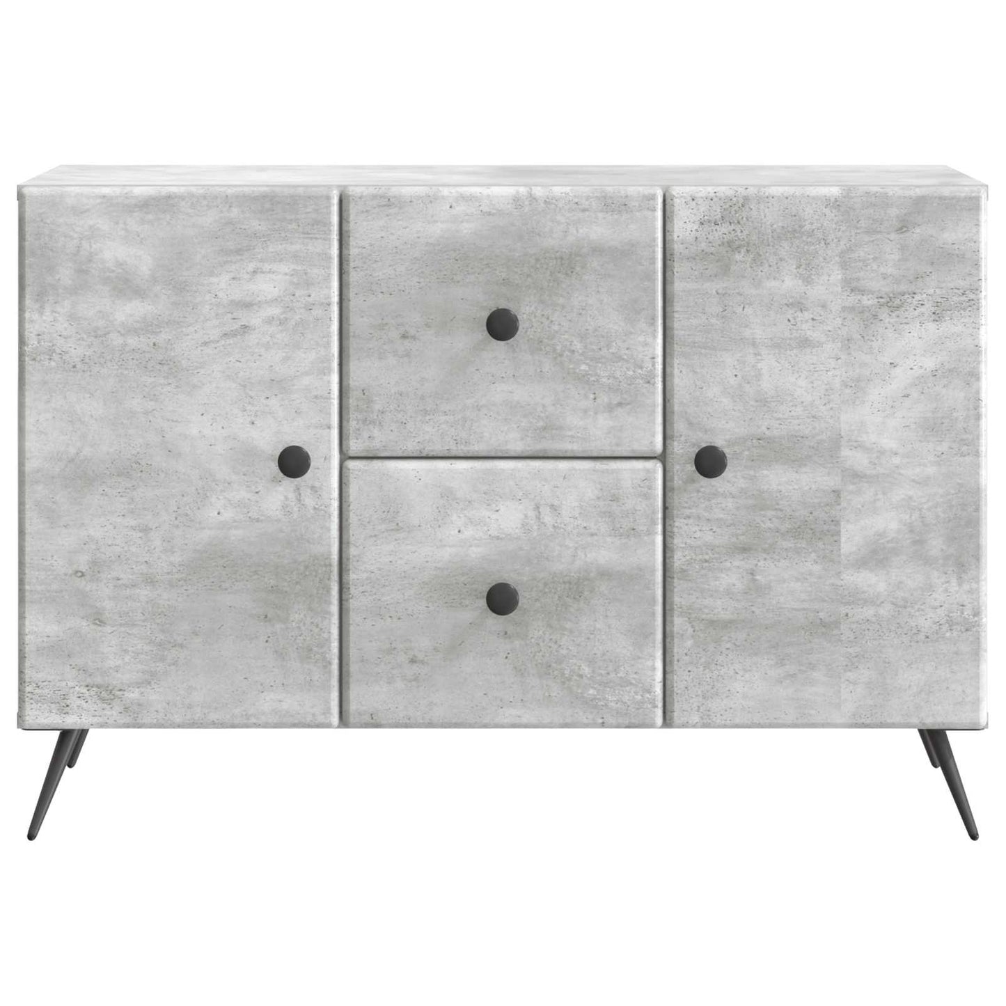 Sideboard Betongrå 89 x 34,5 x 60 cm Konstrueret træ