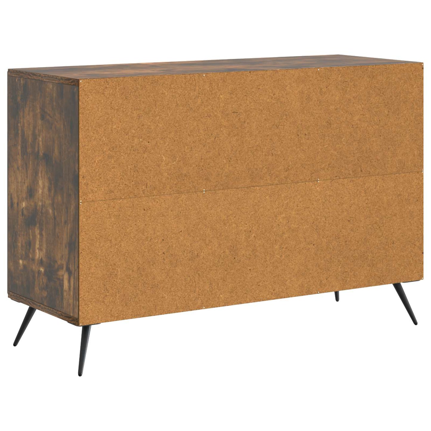 Sideboard med skuffe Røget eg 89 x 34,5 x 60 cm Konstrueret træ