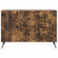 Sideboard med skuffe Røget eg 89 x 34,5 x 60 cm Konstrueret træ